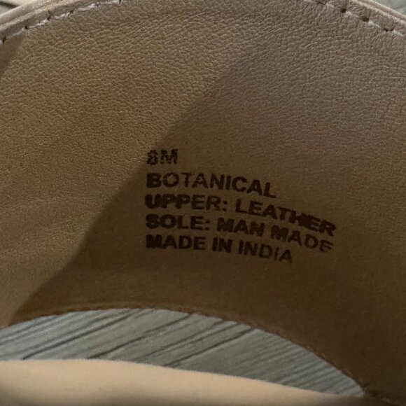 COCONUTS (Nordstrom) Tan Leather Flat Slide Sandals - Size 8 - Picture 6 of 7